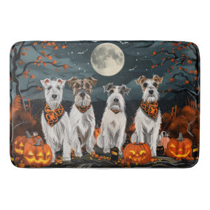 Tapis De Bain Wirefox Terrier Halloween Éffrayant