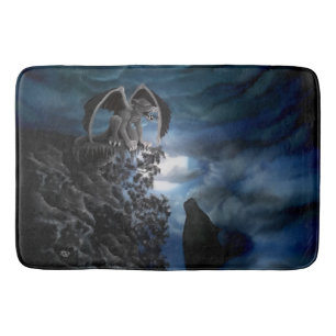 Tapis De Bain Wolf Moon - Wolf avec Golem