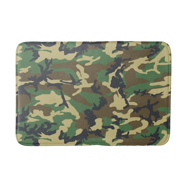 Tapis De Bain Woodland Camo (Devant)