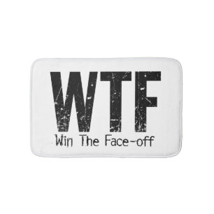Tapis De Bain WTF : Gagnez Le Visage (Hockey)