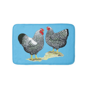 Tapis De Bain Wyandottes Argent-a lacé des paires