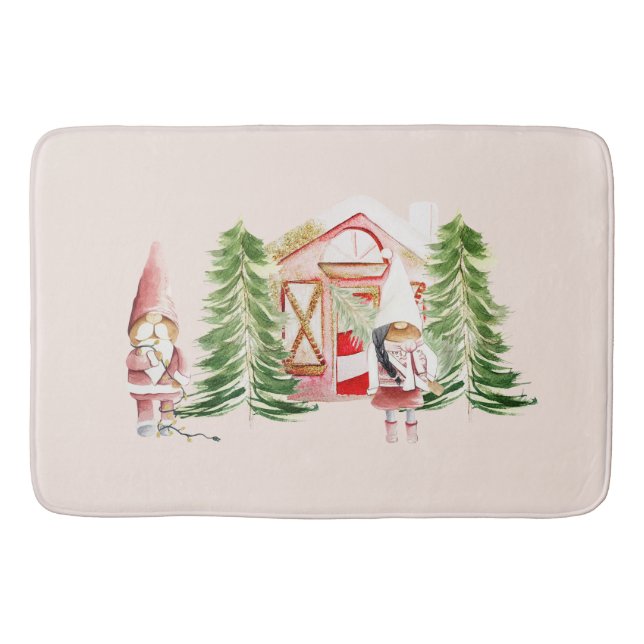 Tapis De Bain XMAS Gnome Design 1 (Devant)