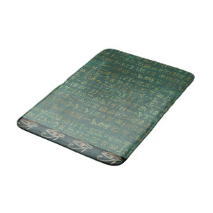 Tapis De Bain Yeux de Ra Egyptian Hiéroglyphes Chic