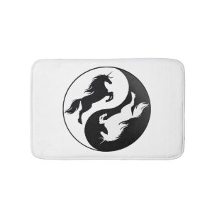 Tapis De Bain Yin Yang Unicorn Mat de bain