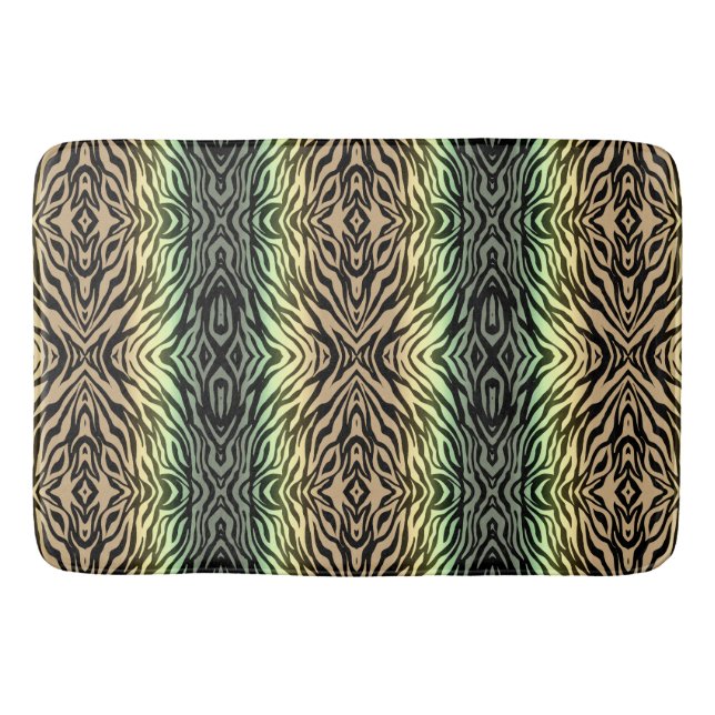 Tapis De Bain Zèbres dans la forêt (Devant)