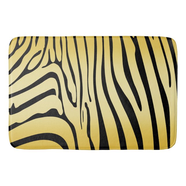Tapis De Bain Zesty Zebra Yellow (Devant)