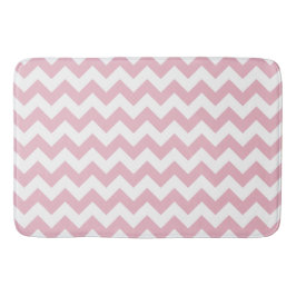 Tapis De Bain Zigzag rose, Chevron rose, Motif géométrique