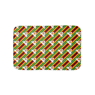 Tapis De Bain ZIMBABWE DRAPEAU Patriotique Zimbabwéen moderne