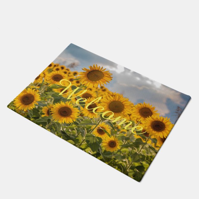 Tapis de bienvenue de tournesol (Incliné)