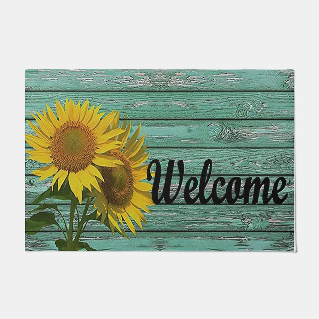 Tapis de bienvenue de tournesol, tapis de porte de (Devant)