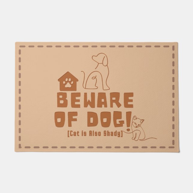Tapis de bienvenue drôles et humoristiques | Atten (Devant)