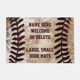 Tapis de bienvenue personnalisé de baseball vintag