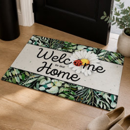 Tapis de bienvenue pour notre maison coccinelle