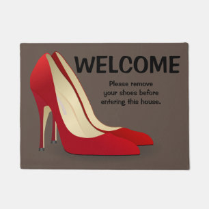 Tapis de Bienvenue S'il Vous Plaît Enlevez Vos Cha
