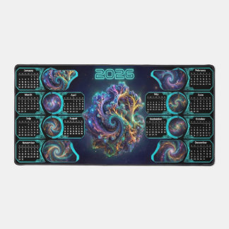 Tapis de bureau Art Fractal de l'espace galactique