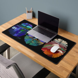 Tapis de bureau avec art cérébral