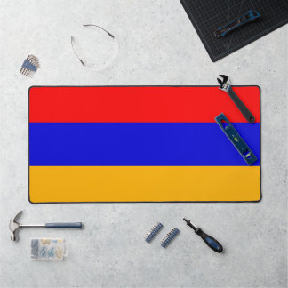 Tapis de bureau avec drapeau de l'Arménie