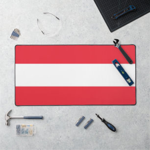 Tapis de bureau avec drapeau de l'Autriche