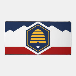 Tapis de bureau avec le drapeau de l'Utah, États-U