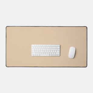 Tapis de bureau beige souple personnalisé - Élégan