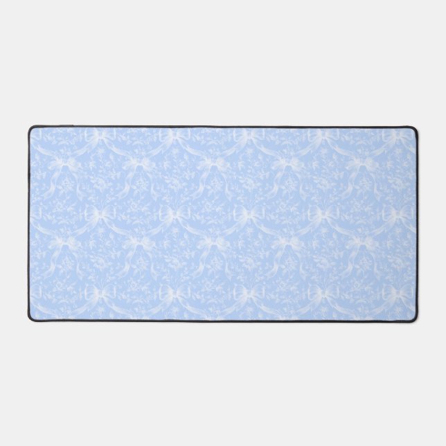 Tapis de bureau bleu clair noeuds (Recto)