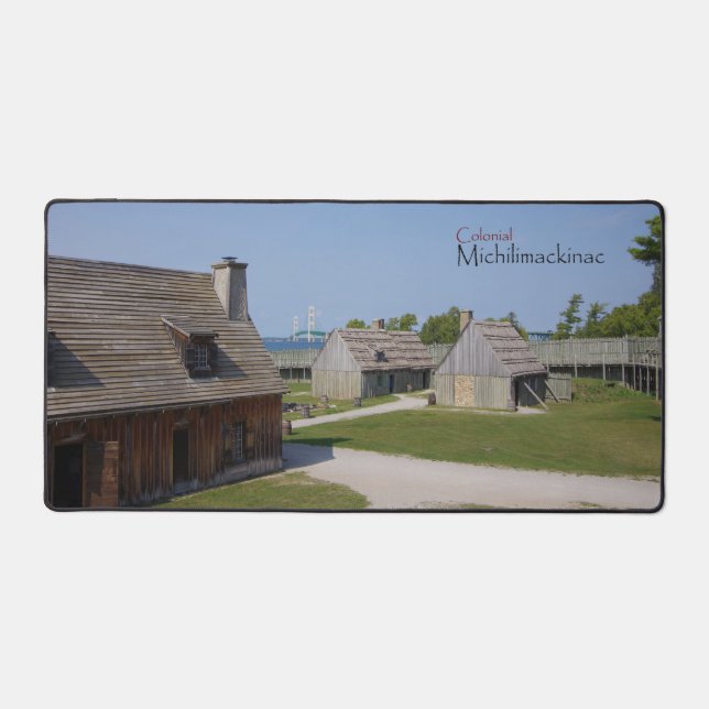 Tapis de bureau Colonial Michilimackinac (Recto)