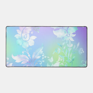 Tapis de bureau de fleurs de dégradé