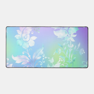 Tapis de bureau de fleurs de dégradé