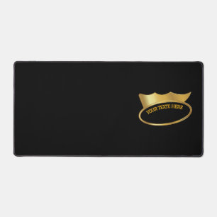 Tapis de bureau de jeu de niveau Or