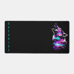 Tapis de bureau de jeu Wolf avec correction de bog