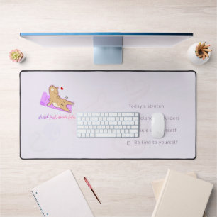 Tapis de bureau de yoga pour chien mignon pour le