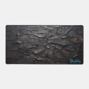 Tapis de bureau en bois charné personnalisé