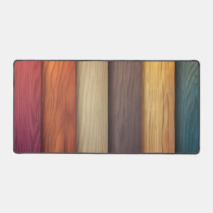 Tapis de bureau en bois coloré