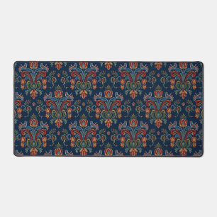 Tapis de bureau en floralisme rosé norvégien