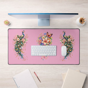 Tapis de bureau Fantaisie Papillon & Fleurs
