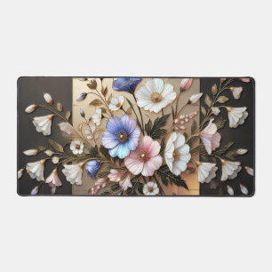 Tapis de bureau floral élégant Sous-main botanique