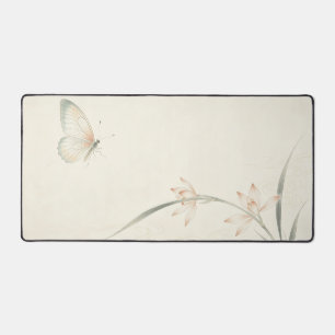 Tapis de bureau grand format Gongbi Orchidée Papil
