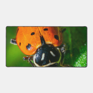 Tapis de bureau Macro Coccinelle Art botanique c