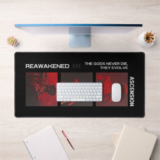 Tapis de bureau noir foncé