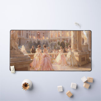 Tapis de bureau peinture à l'huile de dames de sal