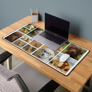 Tapis de bureau personnalisé avec 12 photos