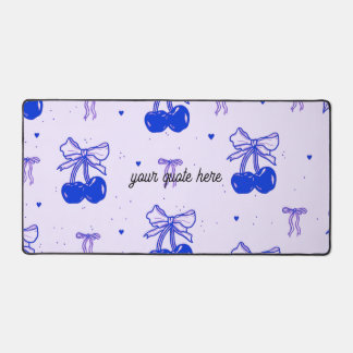 Tapis de bureau personnalisé motif cerise