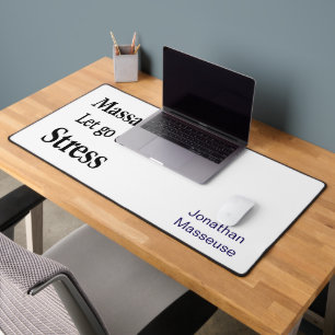 Tapis de bureau personnalisé pour salon de massage