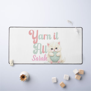Tapis de bureau personnalisé Yarn it All