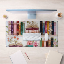 Tapis de bureau pour amoureux des livres | Tapis d