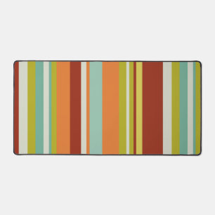 Tapis de bureau rayé coloré