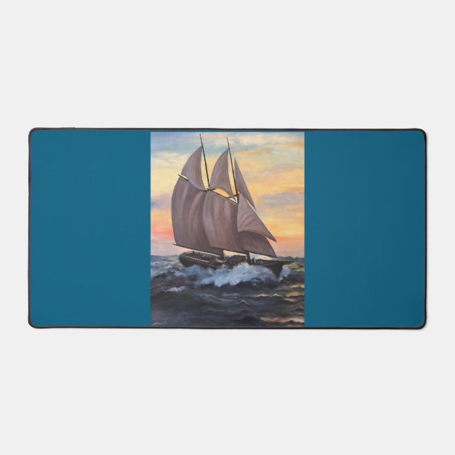 Tapis de bureau Schooner (Recto)
