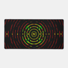 Tapis de bureau soleil à trou noir