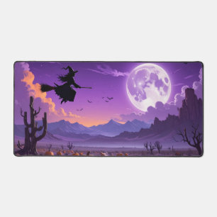 Tapis de bureau Sorcière en vol sous la Lune de sa