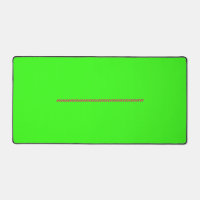 Tapis de bureau vert néon avec accent rose – Perso